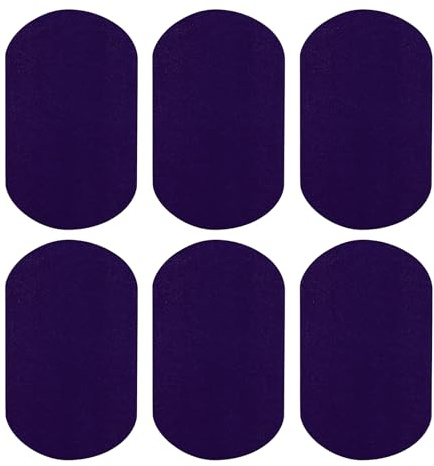 sourcing map 6Pcs Iron-on Patches, Elbow Knee Velvet Patches, Fabric Repair Patches Crafts for Repair Clothing Crafts Sweater Pants Shirts, 7x4 Inch Dark Blue