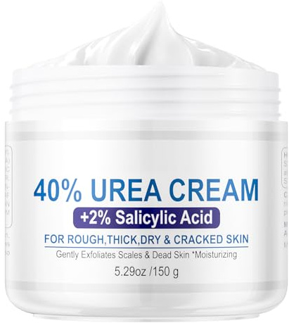 OUPEICHARM Urea Cream 40 Percent for Feet,40% Urea 2% Salicylic Acid Foot Cream,Foot Cream and Hand Cream with Cocos Nucifera Oil,Tea Tree,Aloe Vera,Vitamin E (5.29 OZ/150g)