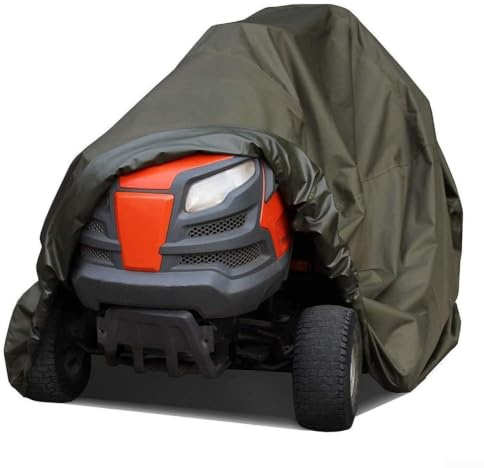 Copertura resistente per tosaerba da equitazione, in tessuto Oxford 210D, impermeabile, protezione per trattore da giardino, con orlo elastico, per pioggia e sole (L)