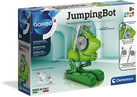Clementoni Galileo Robotics – JumpingBot, Springender Roboter zum Selbstbauen, Einstieg in Elektronik & Robotik, High-Tech für Schulkinder, Spielzeug für Kinder ab 8 Jahren 59160