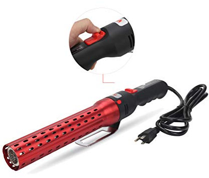 Zuckbergs Fast Electric Charcoal Starter Lighter Lighting Charcoal for BBQ Grill/Fireplace/Kamado (Red)