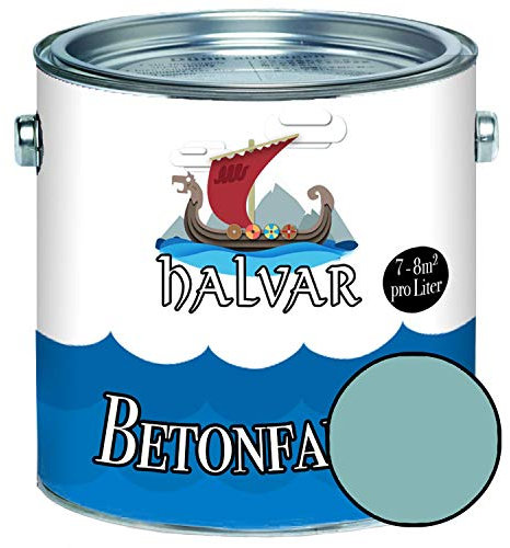 betongfärg/golvbeläggning sidenmatt grön RAL 6000-6037 fasadfärg (5 L, RAL 6034 Pastellturkos) Halvar