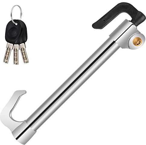 Antifurto immobilizzatore - Auto Blocco del Pedal Realizzato in Acciaio Inossidabile,Serratura de Volante con 3 Chiavi per Auto/Camion/SUV/Furgone