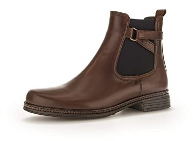Gabor Damen Chelsea Boots, Frauen Stiefeletten,Wechselfußbett,Best Fitting,Kurzstiefel,uebergangsschuhe,Sattel (Eff)(Blue),38 EU / 5 UK