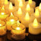 Bougies LED,Bougies Sans Flamme,Fausse Bougie,Lot de 24 Bougies Chauffe Plat LED Sans Flamme Bougies Chauffe Plat à Piles Décoration pour Noël,Arbre de Noël,Pâques (Style expédition aléatoire)