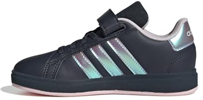 Adidas Unisex Kinder Grand Court 2.0 Shoes Children, AURINK/IRIDESCEN/CLEARPINK, 28 1/2 EU