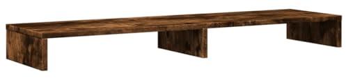 vidaXL Skärmställ rökfärgad ek 100x27x10 cm konstruerat trä