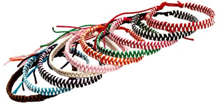 SOIMISS 10 Stück Handgefertigte Geflochtene Seilarmbänder Im Ethno-stil Wachsfadenarmbänder Armbänder Im Wachsschnurarmband Design