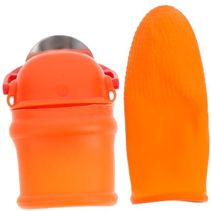 Gatuida Strumenti Per Frutta Manicotto Dita e Taglierina in Silicone Resistente Piegamenti Rotture Facile Usare Piccolo Leggero Trasportabile