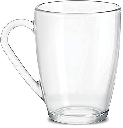 Bormioli Rocco 416831 Icon tazza in vetro, 32 cl, trasparente