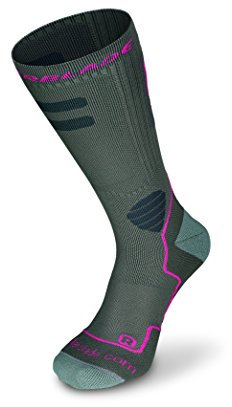 Rollerblade High Performance Damen Socken Inlineskate Multi Sport Dunkelgrau und Rosa