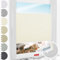 Schuette® Plissee nach Maß mit Bohren ● Dolomite Kollektion: Vanilla Sky (Beige) ● 100-109 x 80-99cm (Breite x Höhe) ● Suprafix Faltrollo Befestigung ● Bequeme Rollo