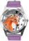 TAPORT® Lila Leder Runde Uhr für schöne Pferdefans, violett, Armband