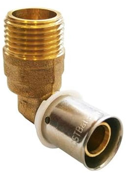 Coude sortie mâle PER à sertir (16 X 1/2)