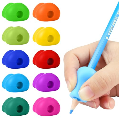 PROPOG Guide Doigts Ecriture Enfant, Guide Doigt Embout Crayon Grips Pour Crayon Pour Enfants Étudiants Aide Ecriture Enfant, Devoirs Dessin Cahier Magique Écriture