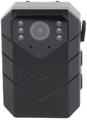 WiFi Kroppsburen Kamera, 4K 1080P HD Vattentät Kroppskamera med 1800mAh Batteri, Ryggklämma, NightVision, Rörelsedetektering, LoopRecording, Bärbar Kroppskamera för Law Enfor