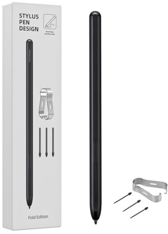 Galaxy Vik 5-penna S-penna, pekpenna för Samsung Galaxy Z vikbar 5-penna för vikbar 4-penna Vik 3-penna Touch Pen med 3 stycken reservspetsar (ingen Bluetooth)