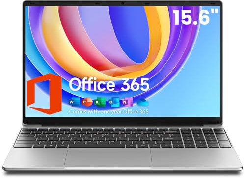 jumper Notebook 15,6 Zoll HD Display, Office 365, 4 GB RAM 128 GB SSD, Prozessor 5205U Laptop, Akku 38 Wh, Zwei Stereo-Lautsprecher, Typ-C, USB 3.0, Digitale Tastatur