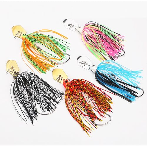 5 stycken, Chatterbait Set, Spinnerbete, Lågbete, Konstgjorda Fiskbeten, Öringspoon Set, Konserverade Konstgjorda beten, Öring, Abborre