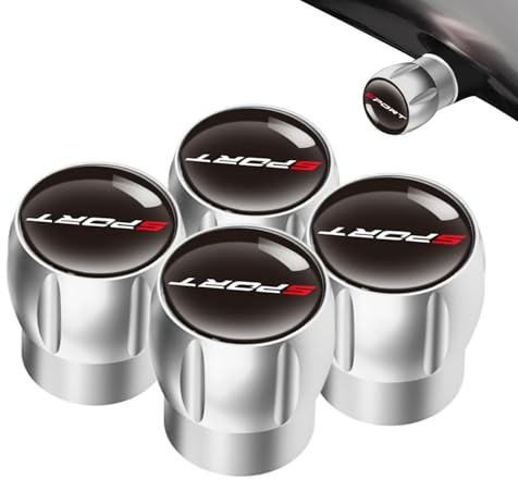 Tapas de vástago de válvula de neumático,Cubiertas de válvula de Aire de neumático de automóvil - 4 Tapas de válvula de neumático de Repuesto a Prueba de Fugas | Cubierta de núcleo de válvula de Cubo
