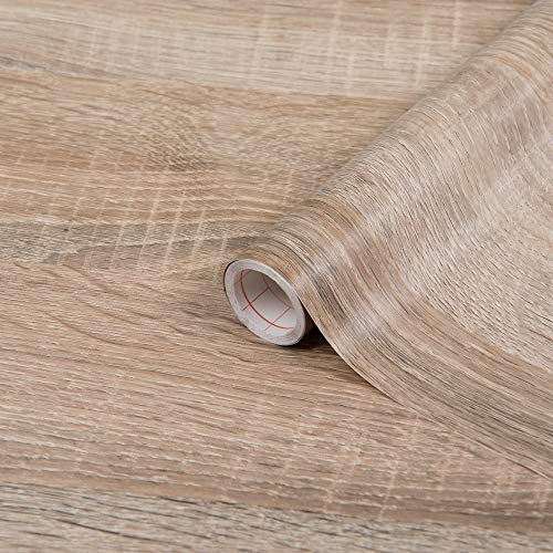Create Your World 67.5cm x 5m d-c-fix SONOMA OAK LIGHT sticky back plastic vinyl wrap film (200-8433)