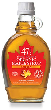 47° North Sciroppo d'acero biologico canadese GOLDEN oro – fine, 250g, fonte unica, grado A, senza glutine, vegano, gusto leggero e dolce per pancake e altro LIMITED EDITION