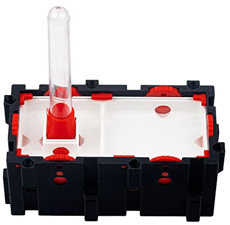 Anthouse.es - Hormigueros Modulares 3D - Modelo QBIK Duo - Terrario Ampliable para Hormigas Grandes - 6,78x12,78x5 cm