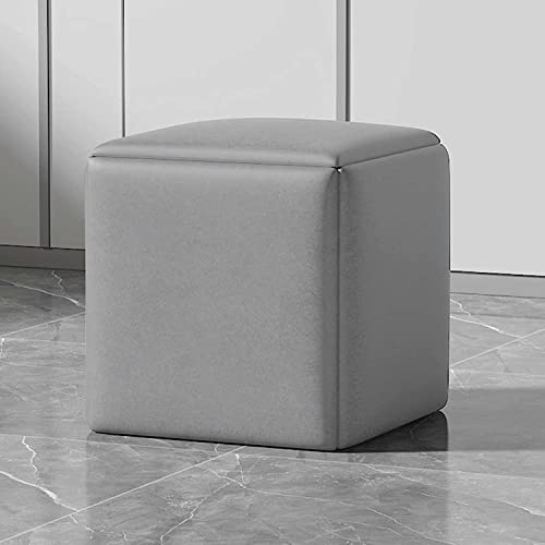 Trasforma il tuo spazio abitativo con la versatile poltrona ottomana 5 in 1 a cubo, impilabile con ruote girevoli e sgabello quadrato in tessuto tecnologico per soggiorno/sala da pranzo