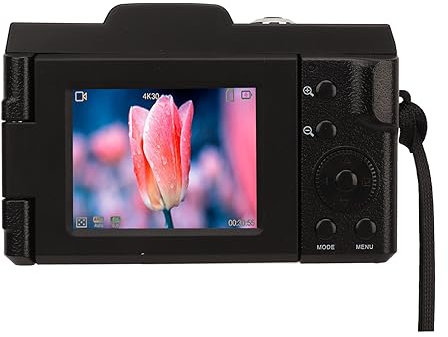 Fotocamera Digitale, Fotocamera per Vlogging Compatta Intelligente HD da 16 MP Fotocamera Digitale Micro SLR, Piccola Videocamera da Viaggio per la Fotografia