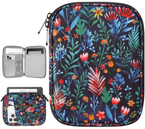 Vinabilia 6-7 Protectrice Housse pour 7 Nouveau Kindle Paperwhite et Kindle Colorsoft Signature Edition, 6 Kindle 11e Génération, Sac de Transport pour Kindle Oasis E-Reader,Nuit Forestière