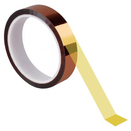 Fascetta Heat Resistant Tape 10mm X 33 M 100ft Polyimide Film High Temperature Heat Proof Tape Kapton Thermal Heatproof Tape for Soldering 3d Printer Sublimation Heat Transfer Tape