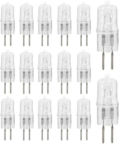 UGEFKMQ Capsula Lampadine Alogena G5.3 50W AC 220V Lampadina Alogena GU5.3 Base a doppio ago T4 Tipo Jc Lampadina Piccola Dimmerabile Bianco Caldo 5Pc 10W