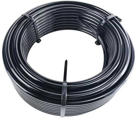 1/4 Black Nylon Air Line Tubing - 200 FT Air Hose, DOT Approved for Air Brake Tubing Suspension Or Fluid Transfer