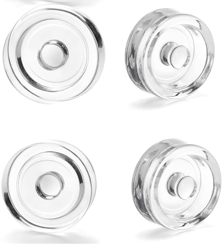 Yudobliss fermenteringsvikter, 4 stycken viktsten, glasvikter för fermentering Ø 7 cm, gurkorkonserveringsglasvikt, glasvikter för jäsning med bred öppning, konserveringsburkar, fermenteringsglas