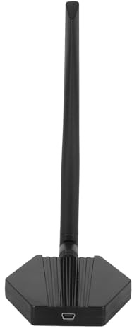Cocoarm Antena Externa USB de 300Mbps, Material ABS, Adaptador de Red de Doble Banda con Intensidad de Señal Mejorada para Uso de Escritorio y Computadora Portátil