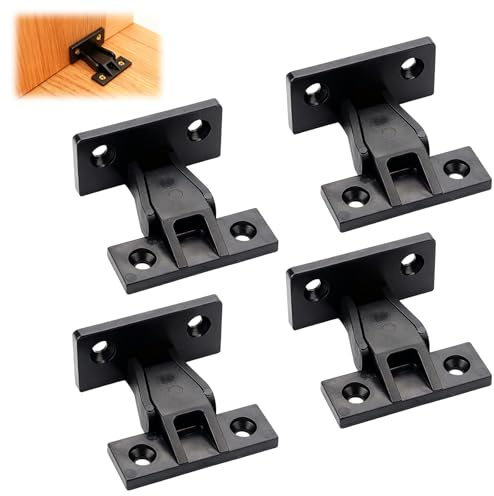 4 Pairs Keku AS Push Fittings, Push in Panel Clips, ABS Quick Fit Bath Panel Clips Fasteners, Kitchen Cabinet Plinth Clips Press Quick Hidden Furniture Bath Panel fixings Clips