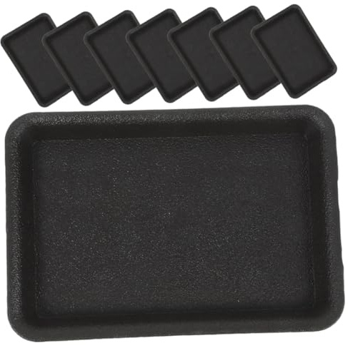 Homoyoyo Bandejas de Drenaje para Macetas 8 Unidades en Plástico Resistente, Platillos Rectangulares para Plantas en Interior y Exterior