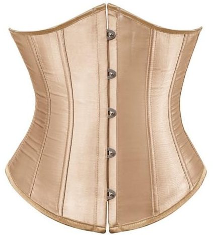 Generico Corsetto Donna Shapewear Bustino Corto In Raso – Modellatore Vita Con Stecche Per Silhouette Definita E Look Sofisticato Immediato