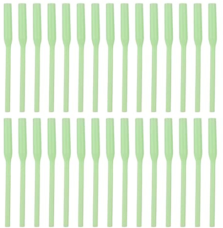 lyrlody Juego de Pluma Antienredos de Pesca de 30 Piezas, Tubos de Posicionamiento de Pesca, Mangas de Guía de Línea Suave Luminosas de PVC con Diseño de Tubo, para Nocturna