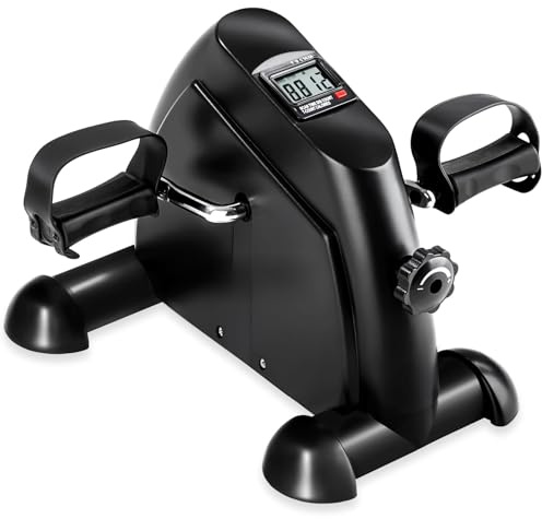 tectake® Mini Vélo d'appartement, 40 x 35 x 32 cm, Pedalier d appartement, Pedalier Bureau, Écran LCD, Sport maison, Entraînement des bras et des jambes, Mini Velo d'appartement, Compatible tout âge
