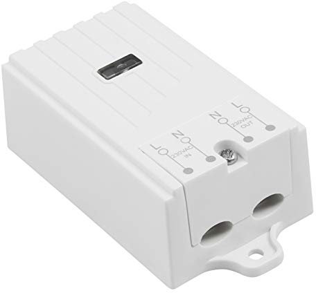 McPower Funk-Empfänger Kinetic | 230V max. 2300W | 433 MHz, 200m Reichweite | für drahtlose Lichtschalter, kompatibel mit Kinetic-Funksendern, LED-Anzeige
