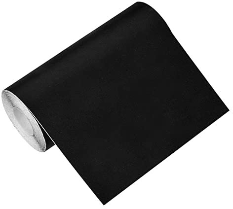 1Rollo Nailon Parches Termoadhesivos, Parche Autoadhesivo, Nailon Parches de Reparación, Patch Sticker, Nailon Impermeables Parches para Ropa Camiseta Sombrero Pantalon Bolsas Chaquetas (Negro)