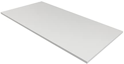 furni24 bordsskiva 140 x 80 cm skrivbordsskiva – perfekt för höjdjusterbart skrivbord, datorbord, spelbord, universalbord, matbord och mer – 25 mm stabil bordsskiva, hållbar, grå