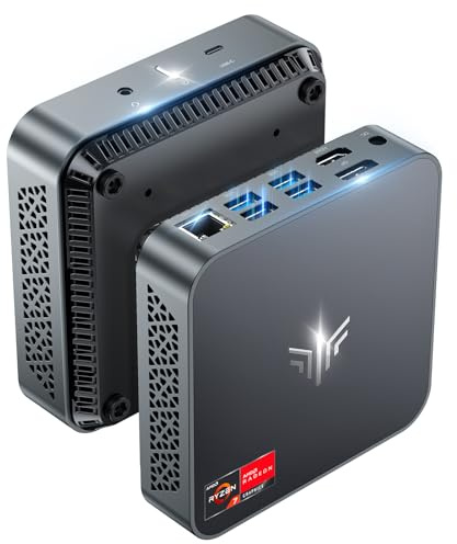NiPoGi Mini PC AMD Ryzen 7 5700U (up to 4.3GHz, 8C/16T) Mini Computer 16GB RAM 512GB SSD Mini PC Windows 11 AMD Radeon Graphics Support 4K@60Hz Output/DP+HDMI/WiFi6/BT5.2/Dual Ethernet