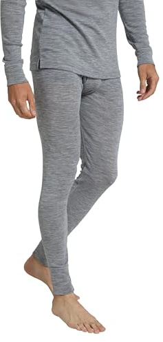 Mountain Warehouse Mens Merino Thermal Baselayer Pants Grey XXS