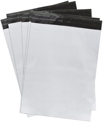 Raylu Paper Lot de 500 enveloppes en plastique pour expédition de vêtements, chaussures, livres, documents (40 x 60 cm)
