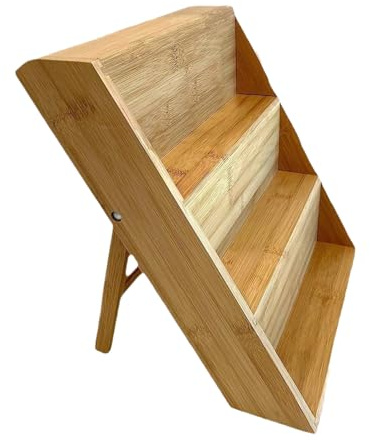 Générique Étagère À Épices À Poser En Bois - Antidérapant Organisateur Porte Épices À 3 Niveaux - Organisation Cuisine Pour Placard, Cabinet, Comptoir, Salle À Manger