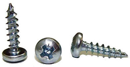 200 Panhead PZ2 galvanizado semicircular cabeza de cabeza redonda madera Tornillos 4 x 16 mm