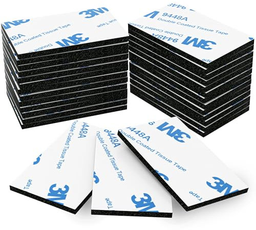 Ormith Double Sided Tape Heavy Duty 48 Pcs | Strong Double Sided Sticky Pads for Outdoor Indoor Mounting | Water Proof Adhesive Strips for Hanging 50 x 30mm