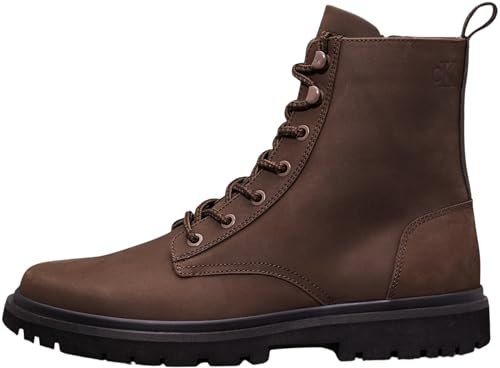 Calvin Klein Jeans Herren EVA-Stiefel MID Laceup Rebellious YM0YM01071, Schwarz (Slate Black/Black), Größe 40, Schwarz, Schiefer, Schwarz, Schwarz, 40 2/3 EU